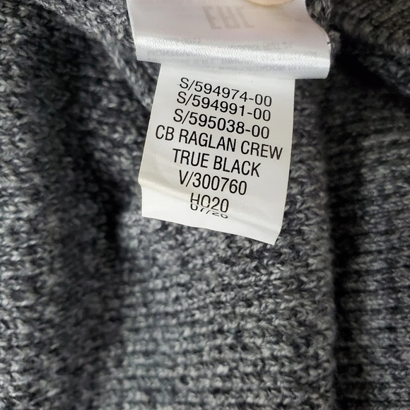 Gap Marled Knit Crewneck Sweater Gray Black XL - Picture 14 of 14